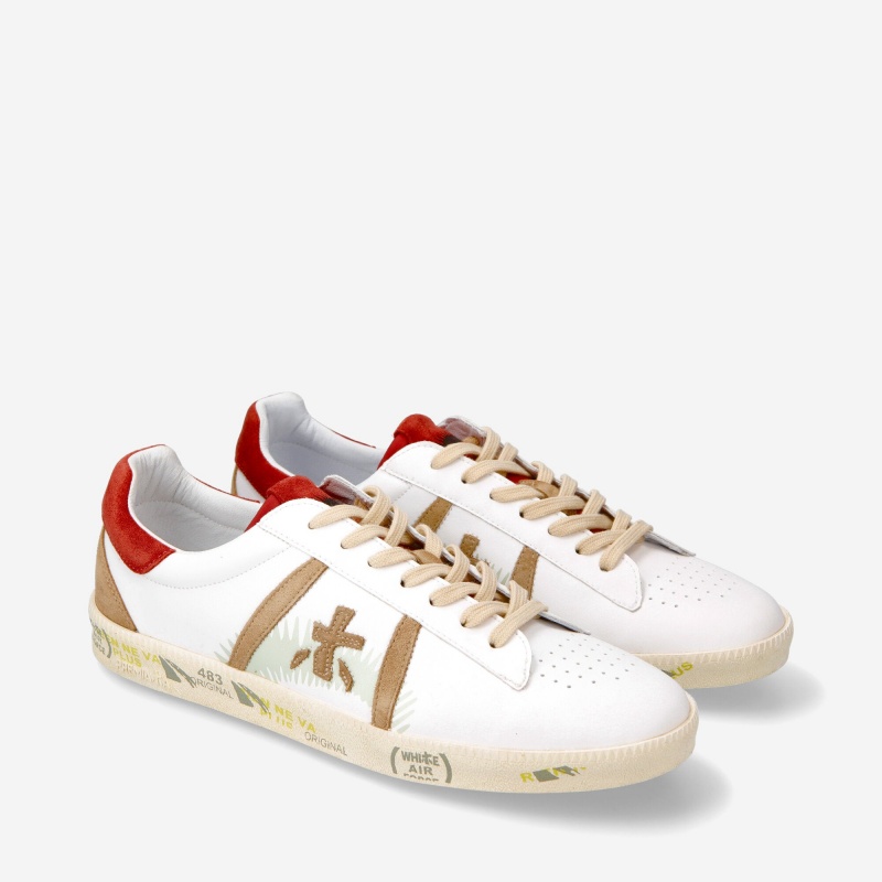 Basket Premiata Andy 6527 Blanche Homme|JCJU-97054367