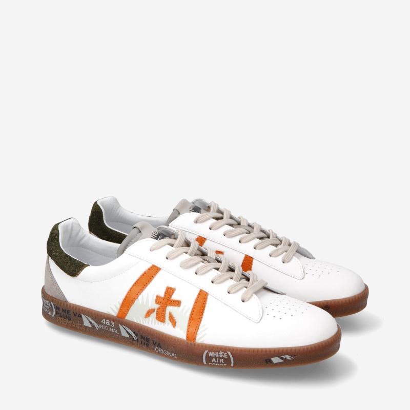 Basket Premiata Andy 6529 Blanche Homme|WMNX-68638891