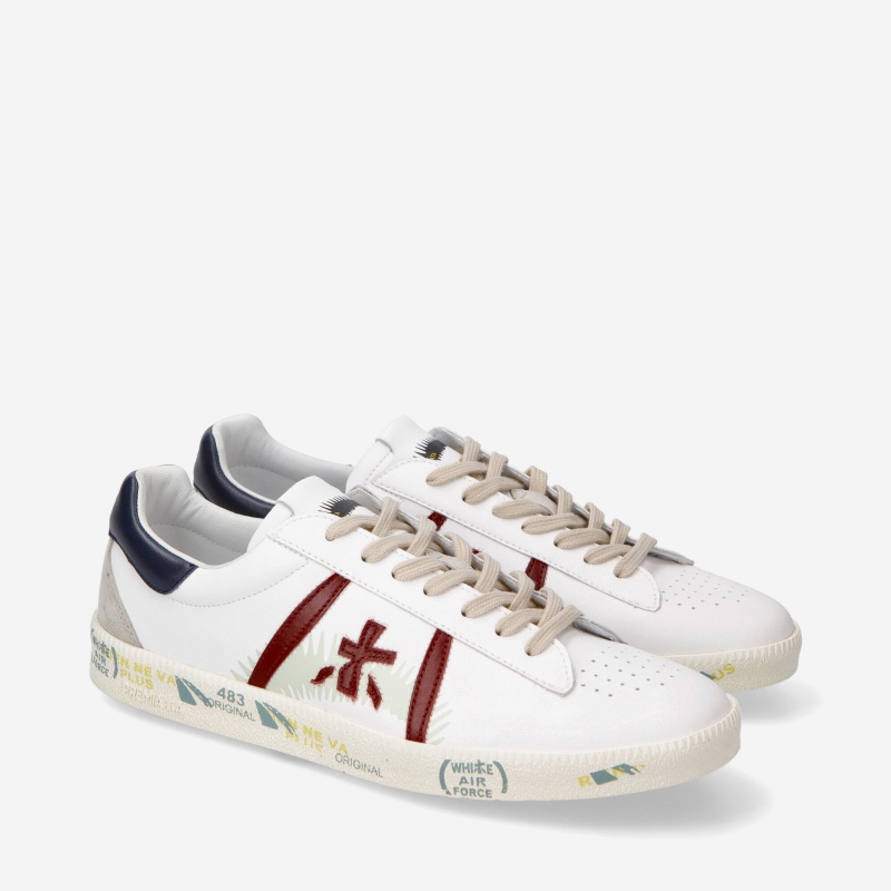 Basket Premiata Andy 6528 Blanche Homme|WQOR-81673226