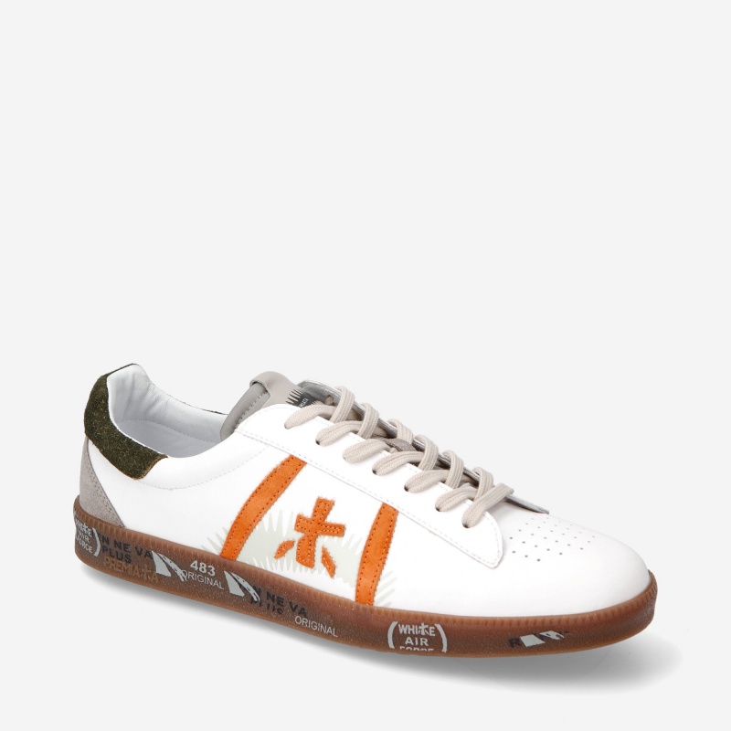 Basket Premiata Andy 6529 Blanche Homme|WMNX-68638891