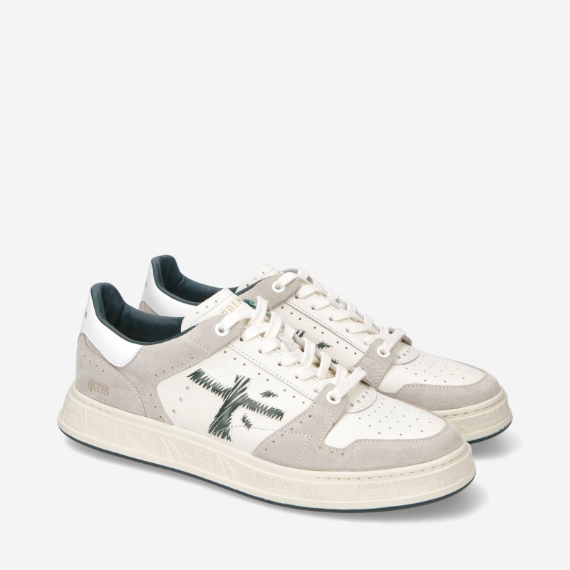 Basket Premiata Quinn 6513 Blanche Homme|EVIO-18646379