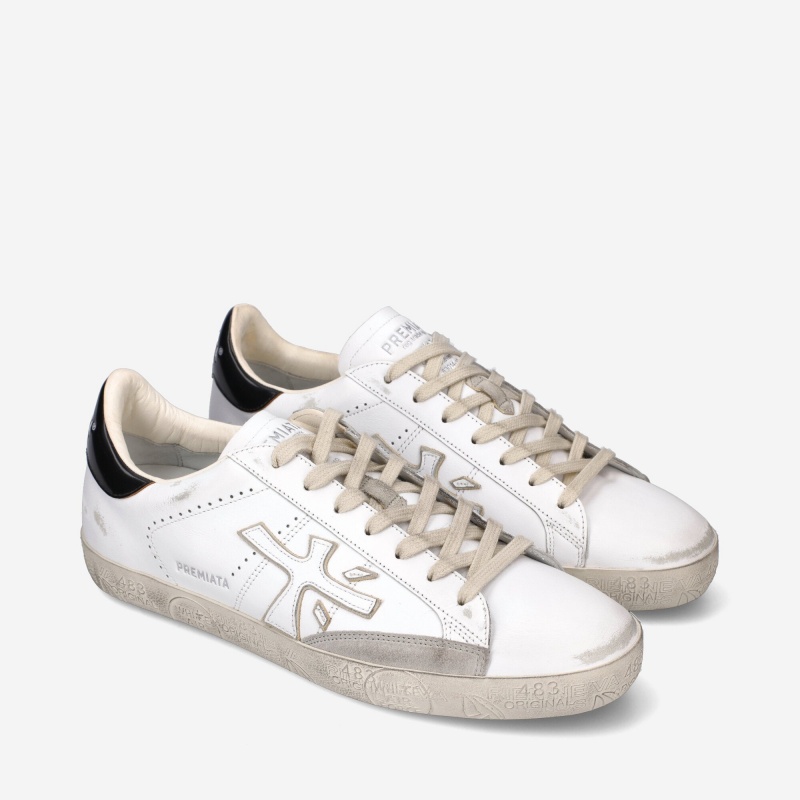 Basket Premiata Steven 5775 Blanche Homme|ISZW-25277905