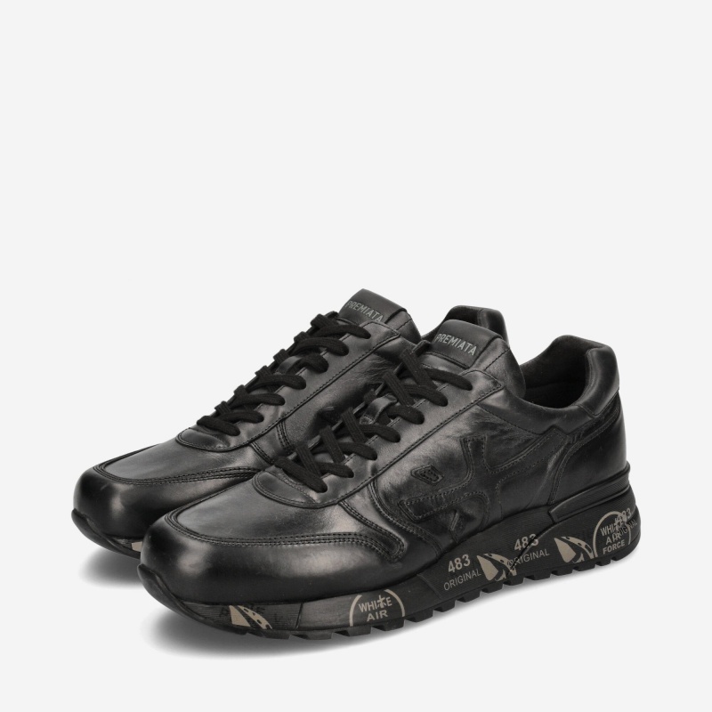 Basket Premiata Mick 1453 Noir Homme|YCWD-37732438