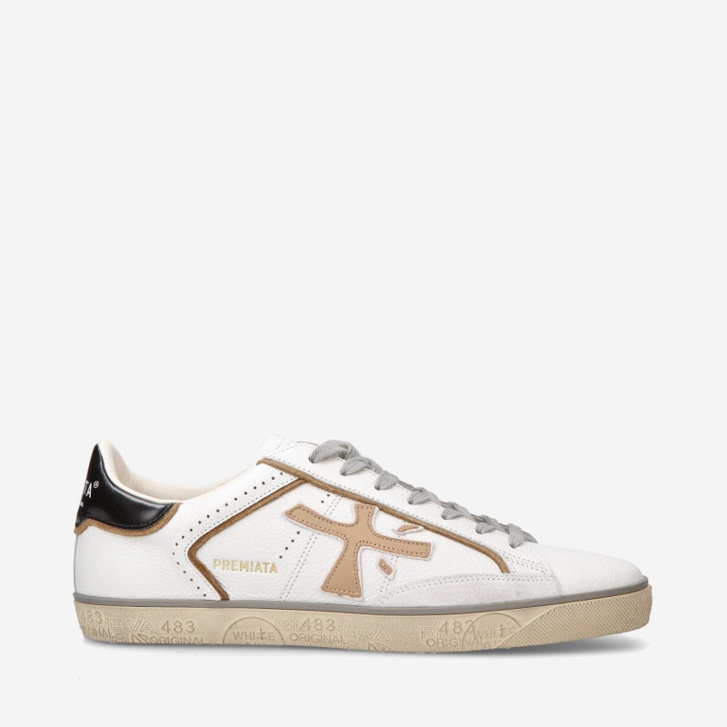 Basket Premiata Steven 6462 Blanche Homme|NTNH-42305931