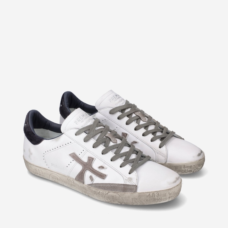 Basket Premiata Steven 5472 Blanche Homme|AFGS-13226071