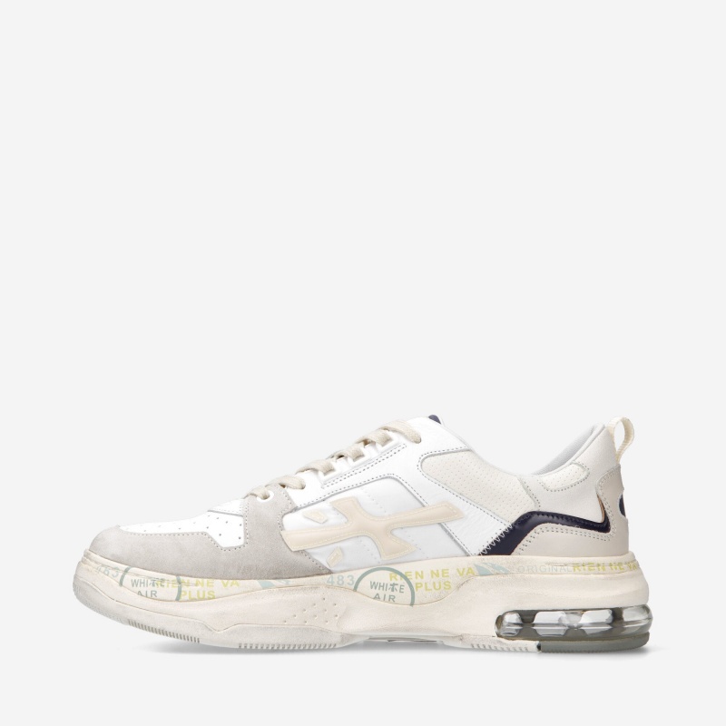 Basket Premiata Drake 328 Blanche Homme|ZGAF-57873704