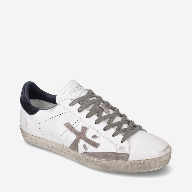 Basket Premiata Steven 5472 Blanche Homme|AFGS-13226071