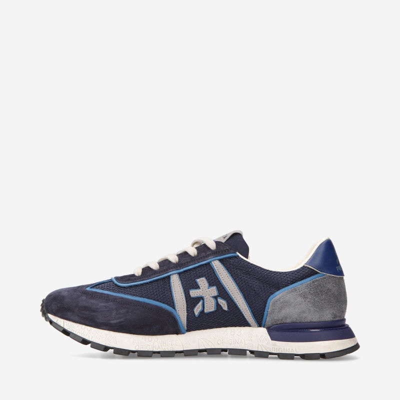 Basket Premiata John Low 6476 Bleu Homme|WHDD-18100360