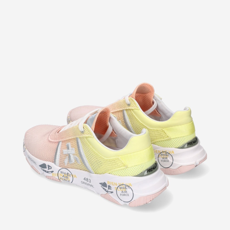 Basket Premiata Buff 6204 JauneRose Femme|RWDU-22879886