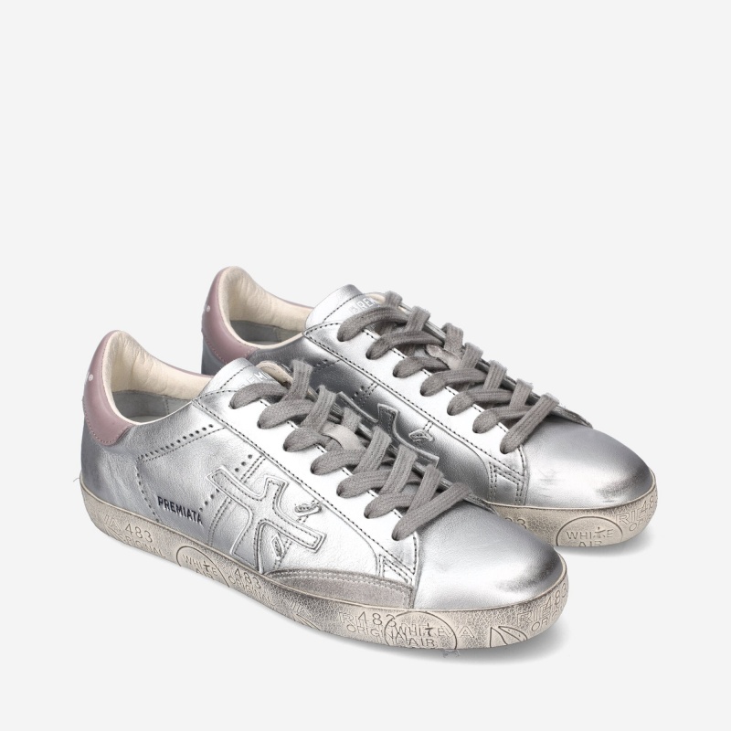 Basket Premiata Steven D 5779 Sliver Femme|OXUF-10950831