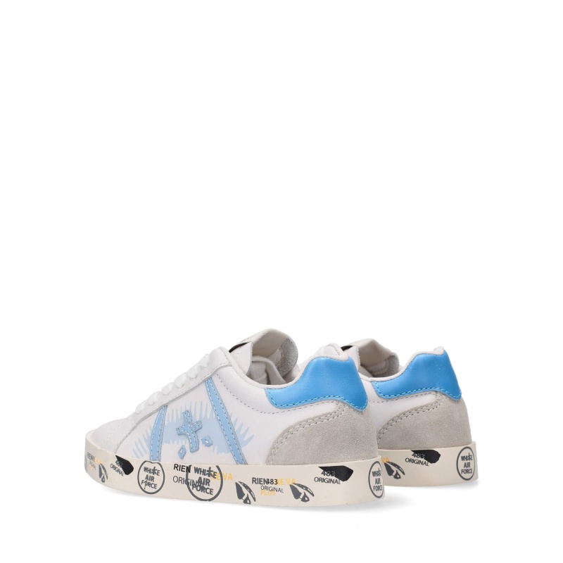 Basket Premiata Andy 9328B BlancheBleu Enfant|FDPU-73489533