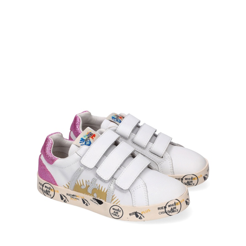 Basket Premiata Andy 9333V Blanche Enfant|SJGI-07441945