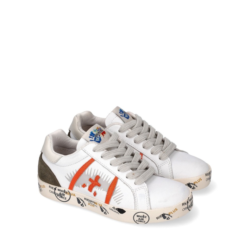 Basket Premiata Andy 9334B Blanche Enfant|MLSI-20239407