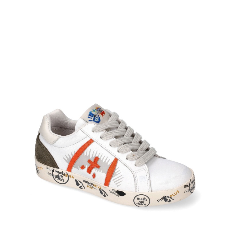 Basket Premiata Andy 9334B Blanche Enfant|MLSI-20239407