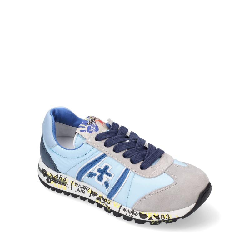 Basket Premiata Lucy 1765B Bleu Enfant|VXPJ-70715480