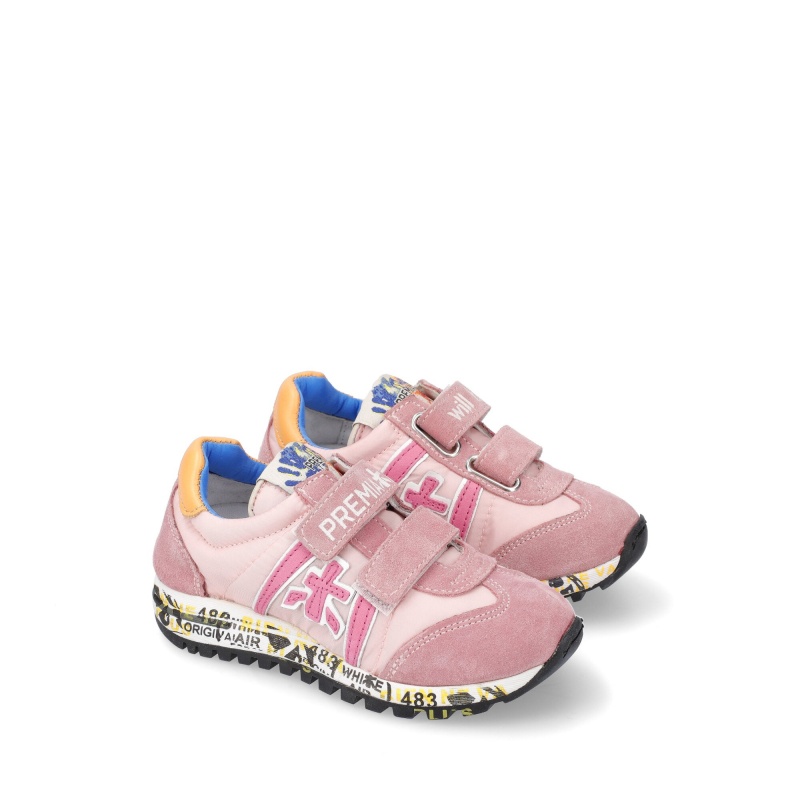 Basket Premiata Lucy 1869V Rose Enfant|CQZU-13517981