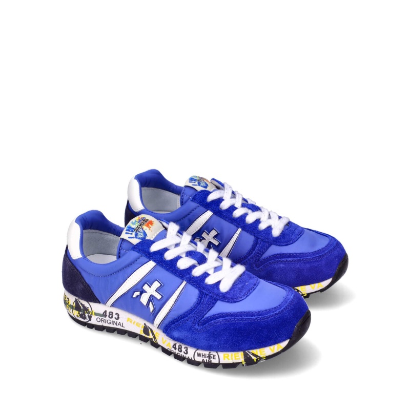 Basket Premiata Sky 8001B Bleu Enfant|AXHE-51569233