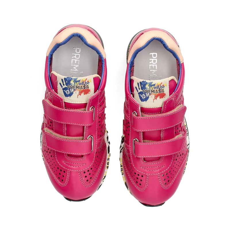 Basket Premiata Lucy 1875V Rouge Enfant|OECY-75466289