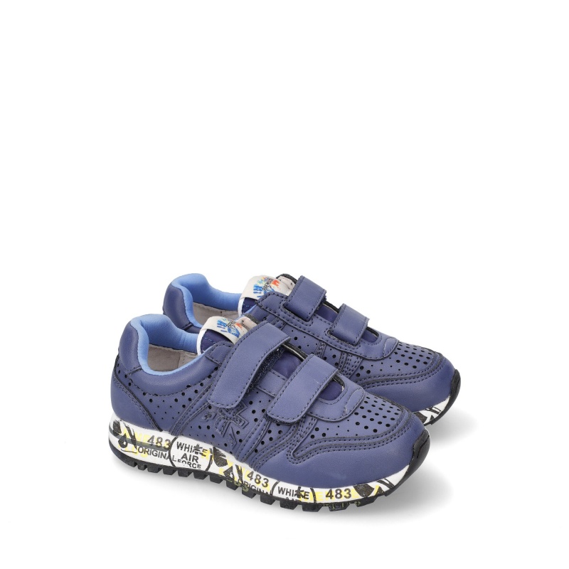 Basket Premiata Sky 9358V Bleu Enfant|DLKB-90367674