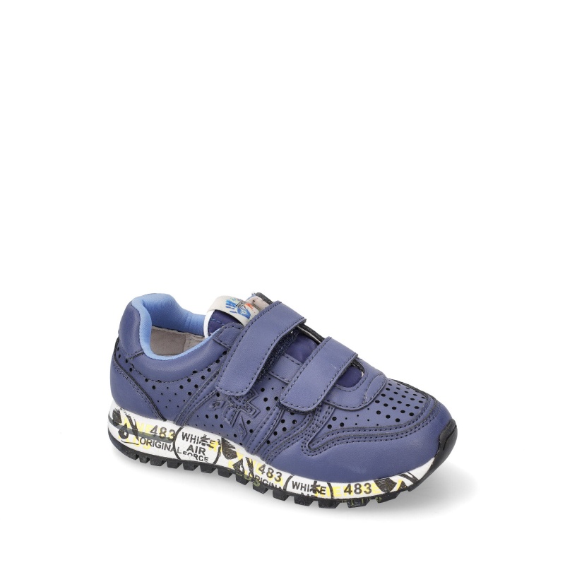 Basket Premiata Sky 9358V Bleu Enfant|DLKB-90367674