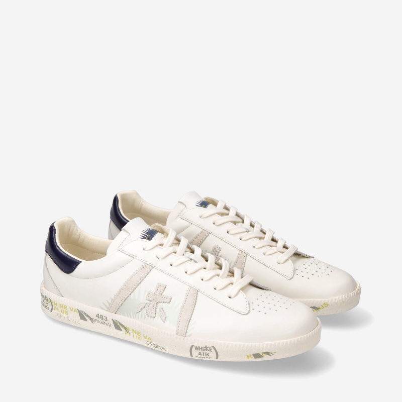 Basket Premiata Andy 6525 Blanche Homme|VQQY-20382255